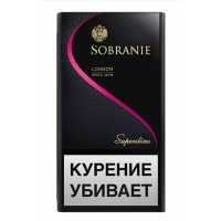 Сигареты Sobranie Superslims Black