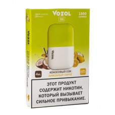 Одноразовая электронная сигарета Vozol D6 1000 затяжек Кокосовый Сок Лимонный Пирог