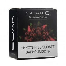 Упаковка сменных картриджей Soak Q Гранатовый Пунш 4, 8 мл 2% (Предзаправленный картридж) (В упаковке 2 шт)