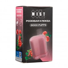 Одноразовая электронная сигарета Mist XL Розовая Клюква 6000 затяжек