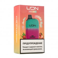 Одноразовая электронная сигарета UDN BAR Aloe Strawberry (Алоэ клубника) 10000 затяжек