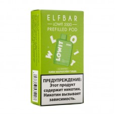 МК Электронная pod система Elfbar Lowit Киви Маракуйя Гуава (1 картридж) 5500 затяжек