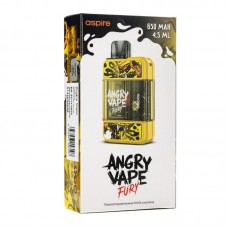 Электронная pod система Brusko Angry Vape Fury 650 mAh Yellow (Желтый)