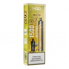 МК Электронная pod система HQD LUX 850 mAh Ананас (2 картриджа) 1500 затяжек