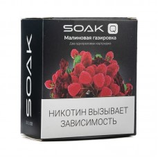 Упаковка сменных картриджей Soak Q Малиновая газировка 4,8 мл 2% (Предзаправленный картридж) (В упаковке 2 шт)