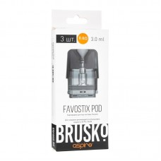 Упаковка Сменных Испарителей Brusko Favostix 0.6 ohm (В упаковке 3 шт)