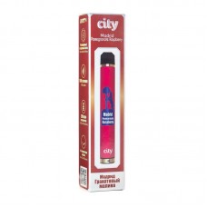 Одноразовая Электронная сигарета City Madrid Pomegranate Raspberry (Гранат Малина) 1600  затяжек